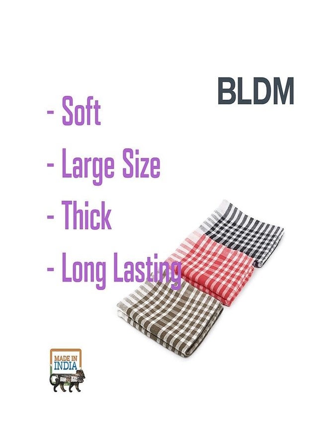 BLDM Reusable Cotton Cleaning Cloth | Multipurpose Kitchen Napkin | Table Wipe | Multicolour | Large Size 20x20 Inches | Pack of 12 - Image 5